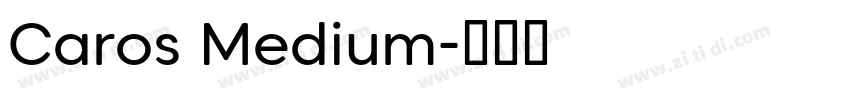 Caros Medium字体转换